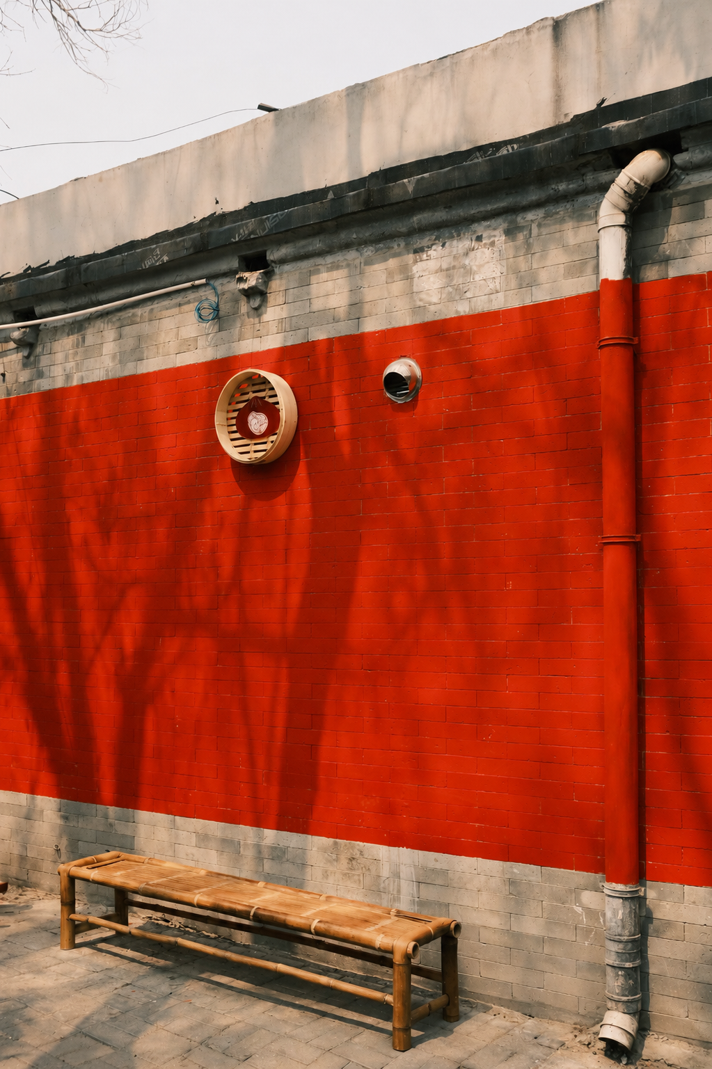 BAO29 courtyard and red wall